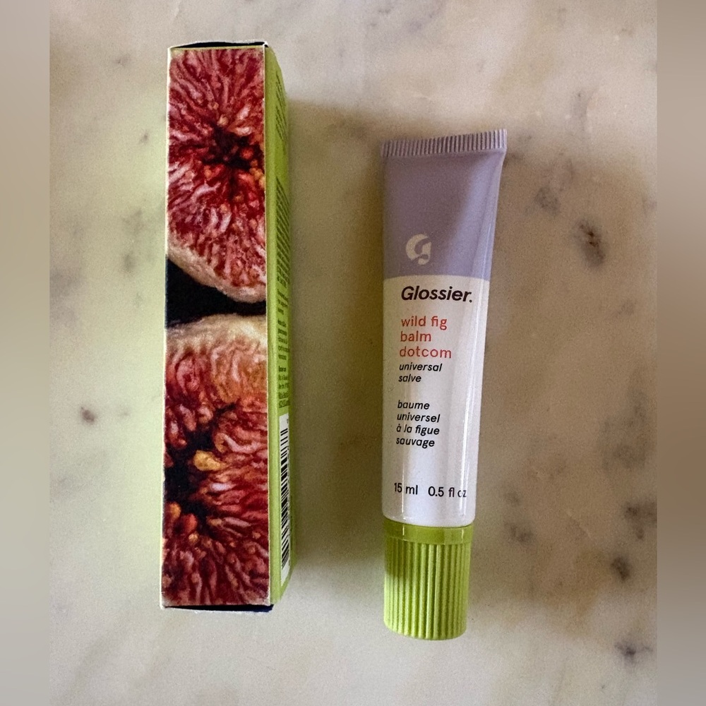 Glossier Wild Fig Balm Dotcom in Purple and Green